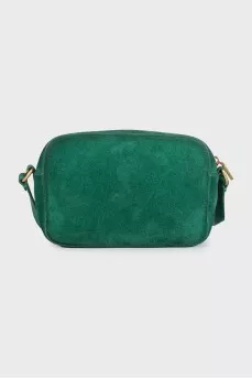 Green suede bag