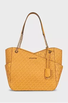 Jet Set Yellow Canvas Tote