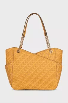 Jet Set Yellow Canvas Tote