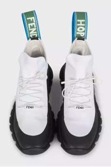 Men's sneakers with accent heels