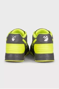 Men's bright leather sneakers