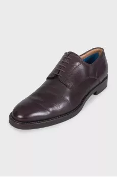 Men's brown leather shoes
