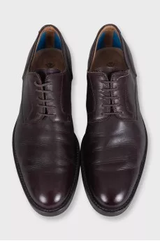 Men's brown leather shoes