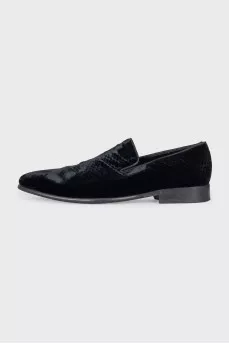 Men's velvet shoes