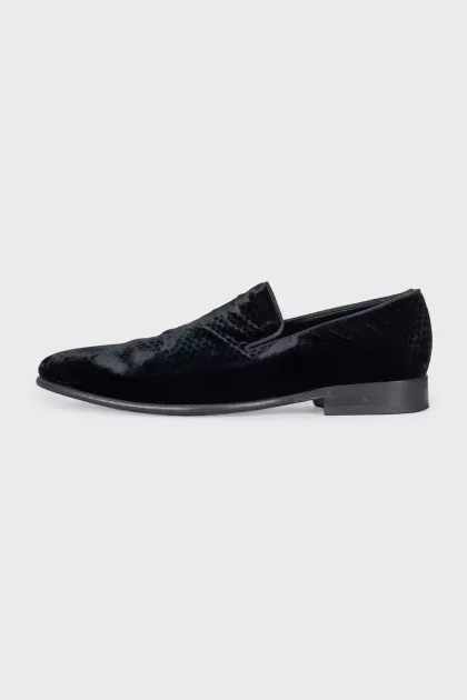 Men's velvet shoes