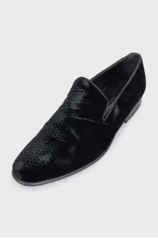 Men's velvet shoes