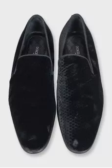 Men's velvet shoes
