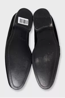 Men's velvet shoes