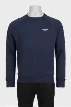 Men's sweatshirt with logo and tag