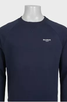 Men's sweatshirt with logo and tag