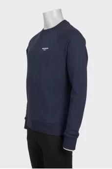 Men's sweatshirt with logo and tag
