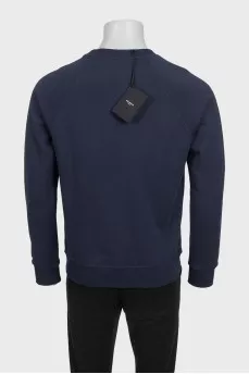 Men's sweatshirt with logo and tag
