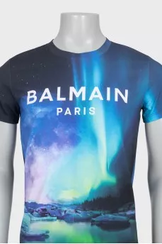 Men's printed logo t-shirt with tag