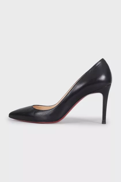 Черные кожаные туфли Pigalle 85