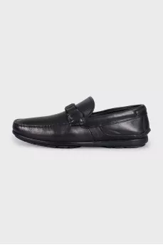 Men's insulated leather moccasins