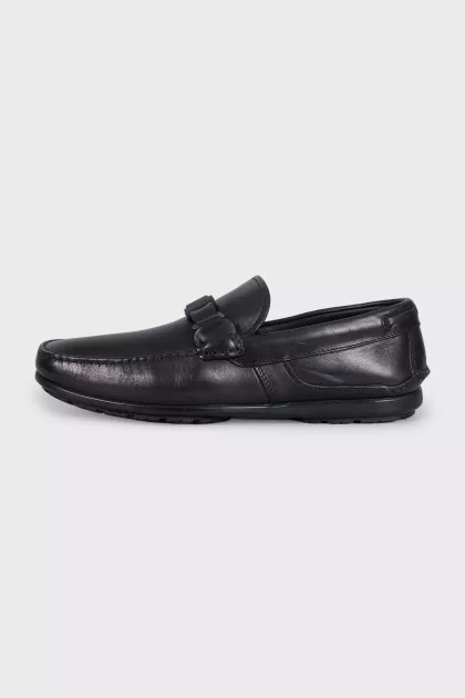 Men's insulated leather moccasins