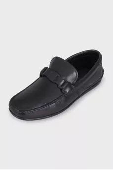 Men's insulated leather moccasins