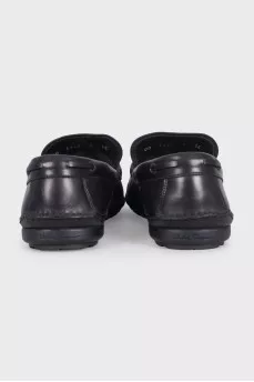 Men's insulated leather moccasins