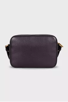 Purple Leather Beat Bag