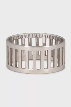 Wide white gold ring