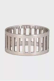 Wide white gold ring