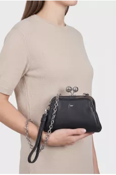 Pasticcino black leather bag