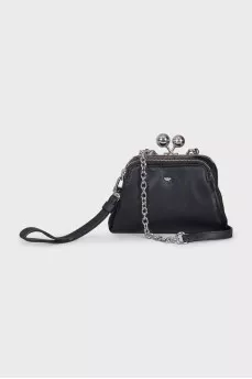 Pasticcino black leather bag