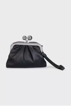 Pasticcino black leather bag