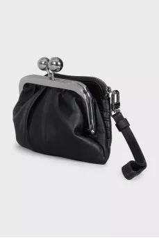 Pasticcino black leather bag