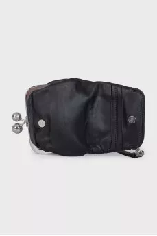 Pasticcino black leather bag