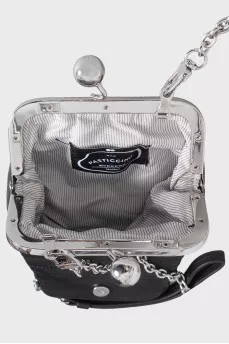 Pasticcino black leather bag