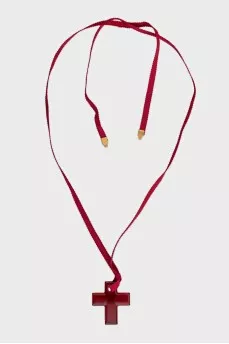 Necklace with crystal pendant