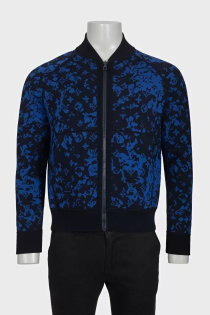 Men's reversible zippered cardigan