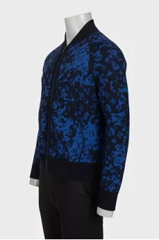 Men's reversible zippered cardigan