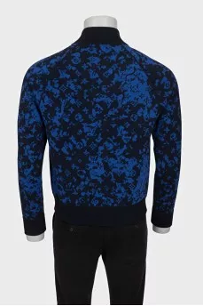 Men's reversible zippered cardigan