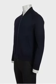 Men's reversible zippered cardigan