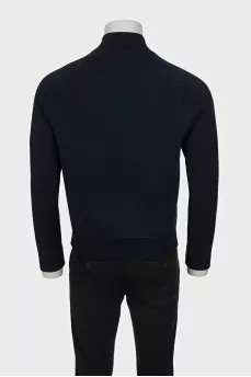 Men's reversible zippered cardigan