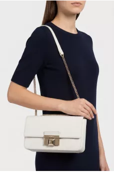 White leather Venere bag