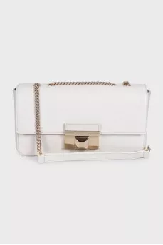 White leather Venere bag