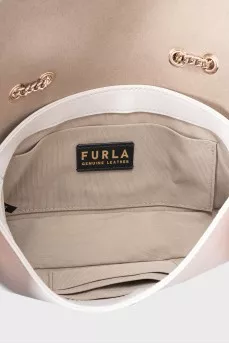White leather Venere bag