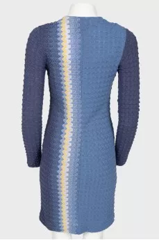 Embossed pattern dress