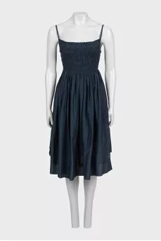 Fitted sundress with thin straps
