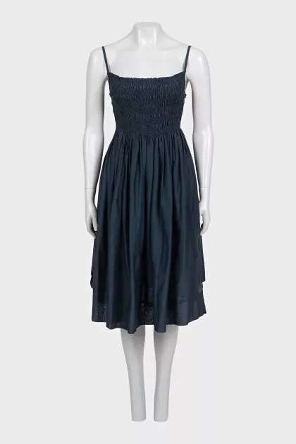 Fitted sundress with thin straps