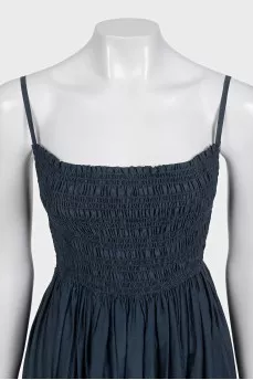 Fitted sundress with thin straps