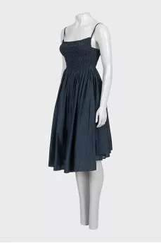 Fitted sundress with thin straps