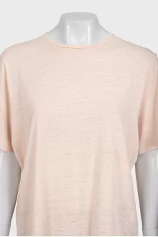 Beige linen T-shirt