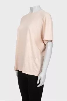 Beige linen T-shirt