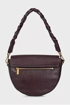Purple leather crossbody