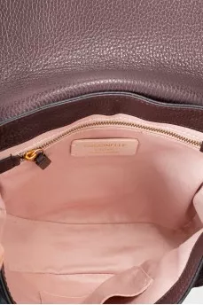 Purple leather crossbody