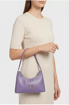 Purple leather bag